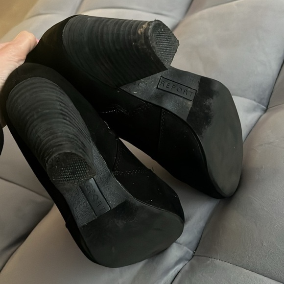 “Report- Black Booties size 7.5” - Picture 4 of 9